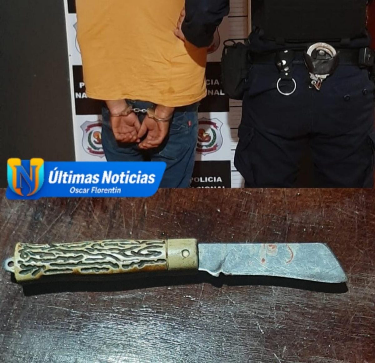 ITAKYRY: JOVEN DE 19 AÑOS ES APREHENDIDO TRAS PRESUNTO ATAQUE CON NAVAJA A SU HERMANO DE 15